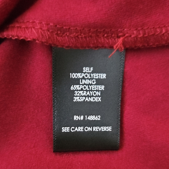 Torrid Women's Burgundy Strappy Chiffon Trapeze Women's Dress NWT - Picture 11 of 11